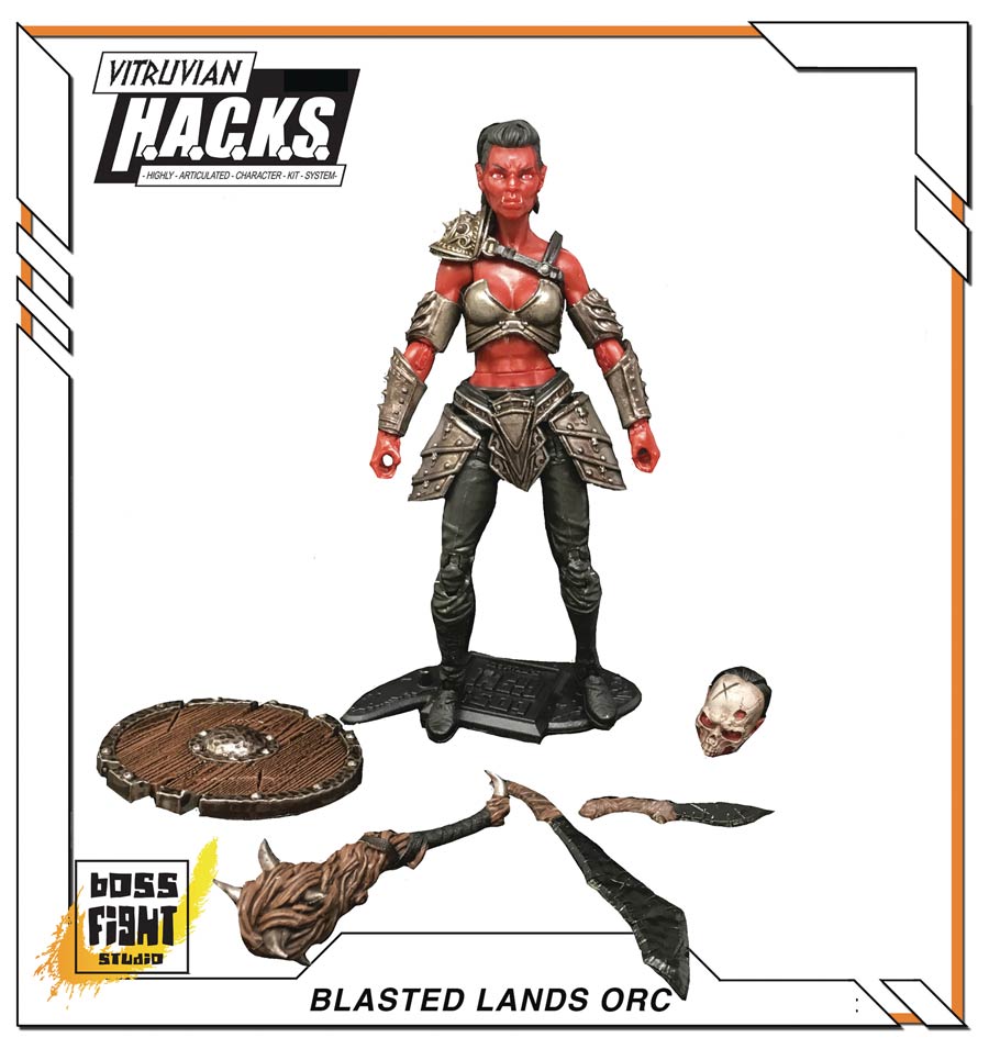 Vitruvian H.A.C.K.S. Series 2 Action Figure - Female Blasted Lands Orc