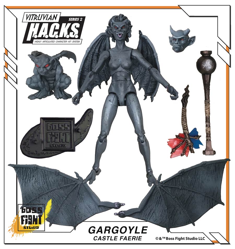 Vitruvian H.A.C.K.S. Series 2 Action Figure - Gargoyle Castle Faerie