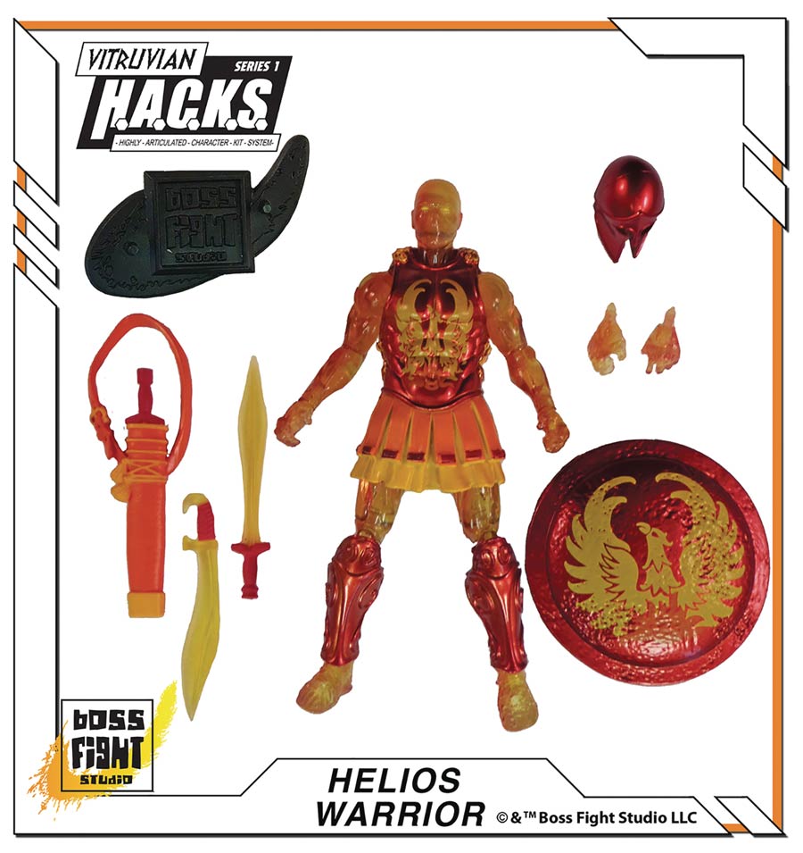 Vitruvian H.A.C.K.S. Series 1 Action Figure - Helios Warrior