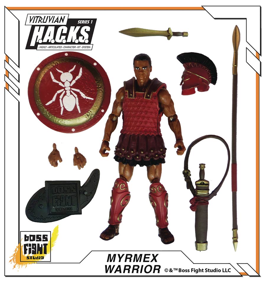 Vitruvian H.A.C.K.S. Series 1 Action Figure - River Myrmex Warrior