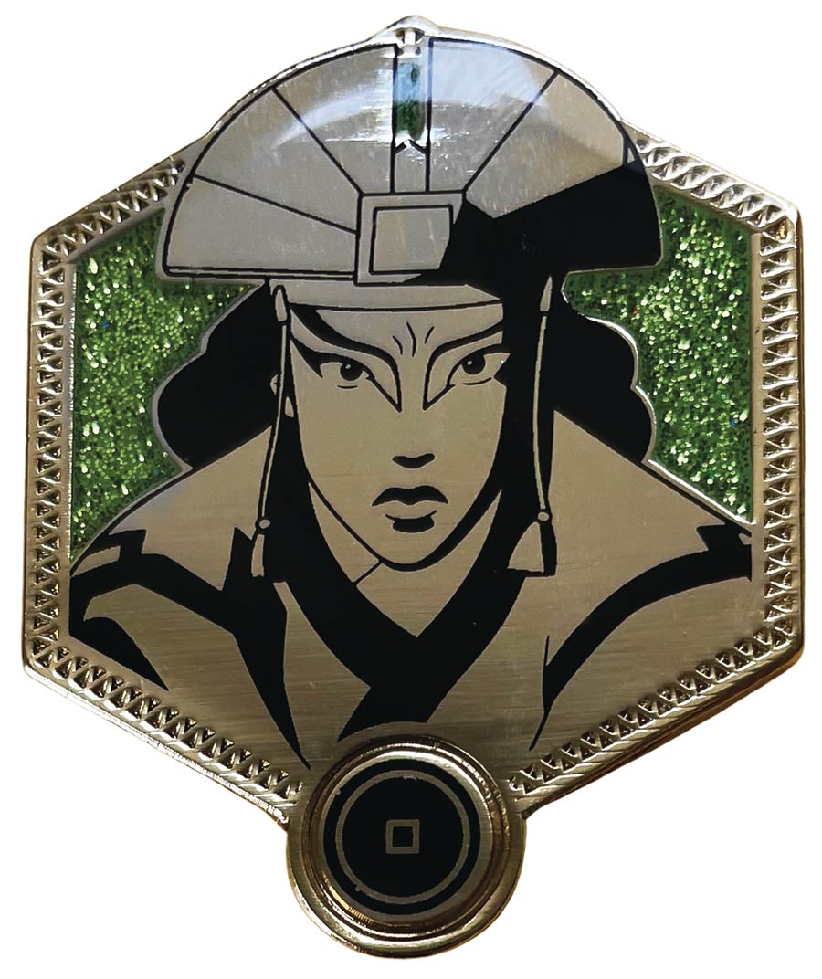 Avatar The Last Airbender Golden Enamel Pin - Kyoshi