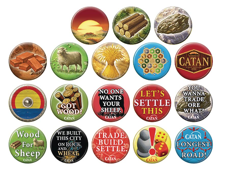 Catan Button 144-Piece Assortment Display