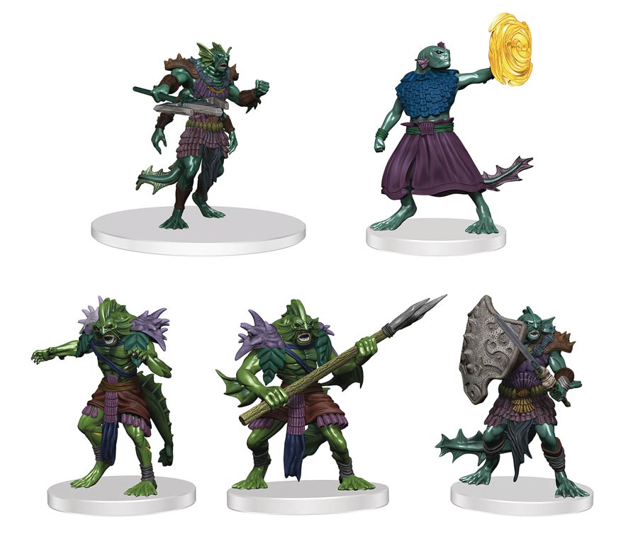 Dungeons & Dragons Icons Of The Realms Sahuagin Warband Miniature Set