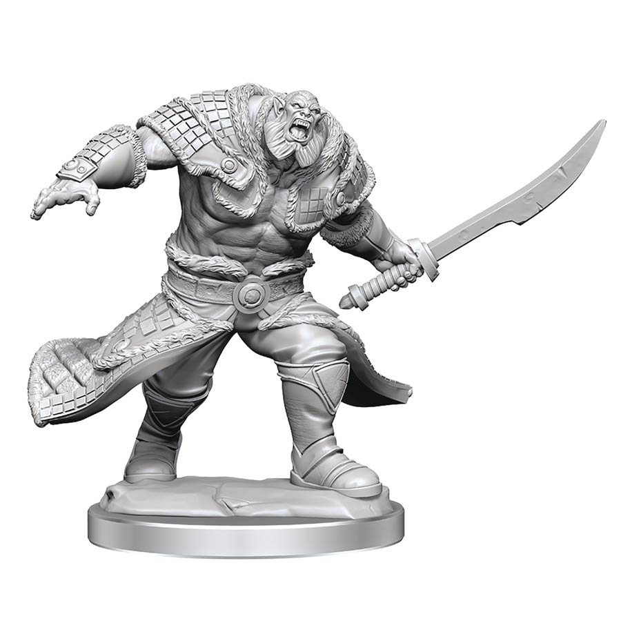 Magic The Gathering Unpainted Miniature - Zurgo Helmsmasher & Unyielding Krumar