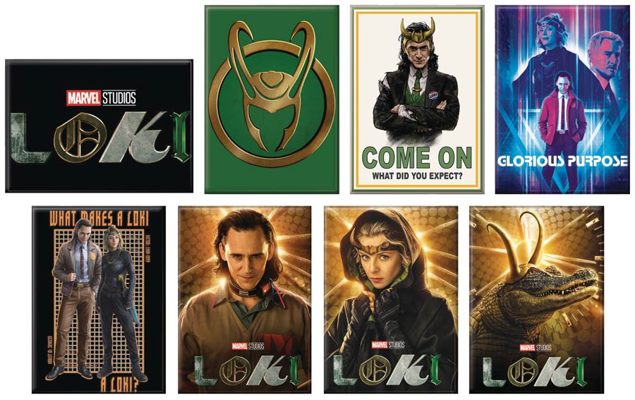 Marvel Loki Magnet 48-Piece Assortment Case