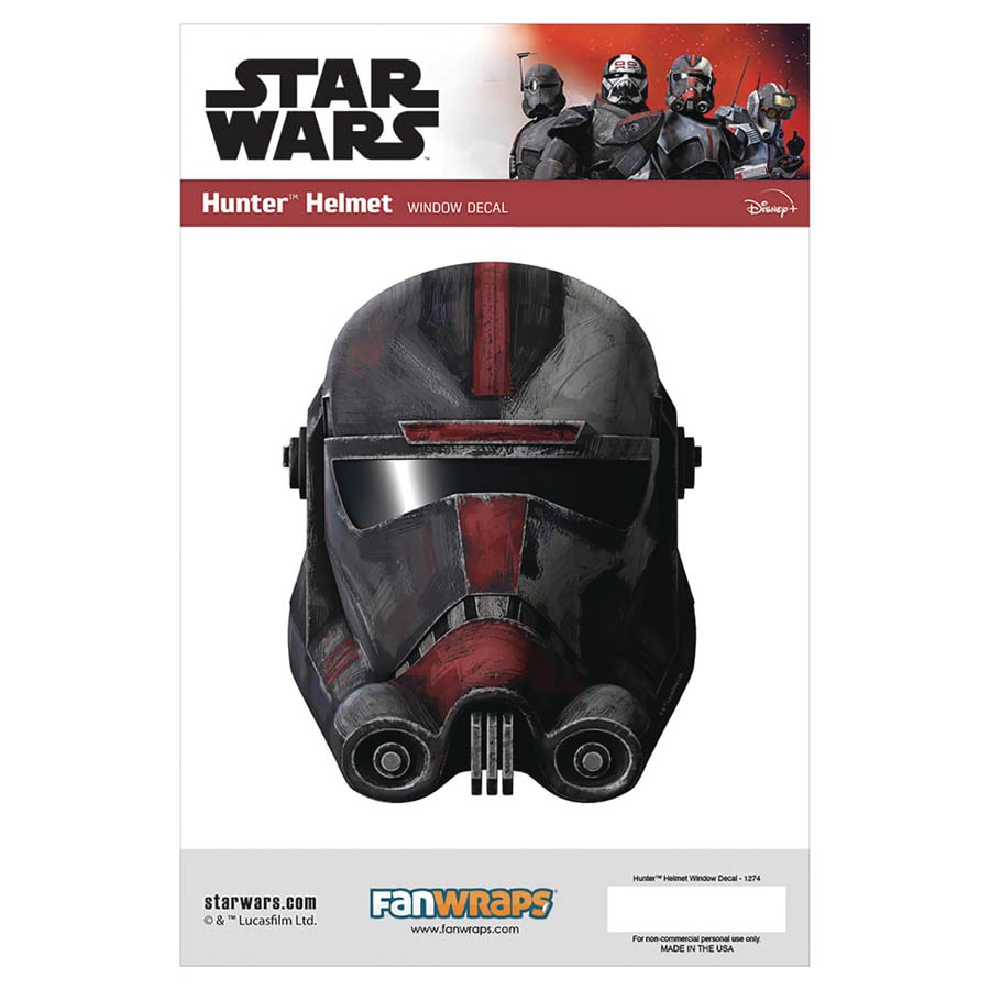 Star Wars Bad Batch Window Decal - Hunter Helmet