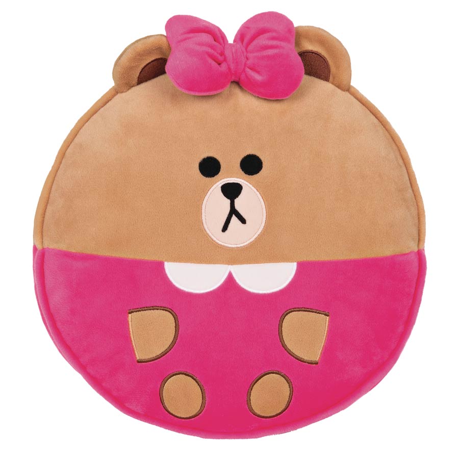 Gund Line Friends Choco Round Body Pillow 12-Inch Plush