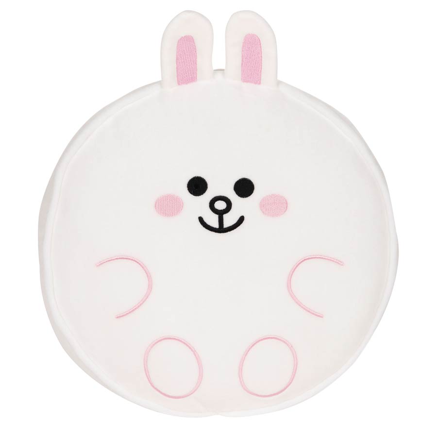 Gund Line Friends Cony Round Body Pillow White 12-Inch Plush