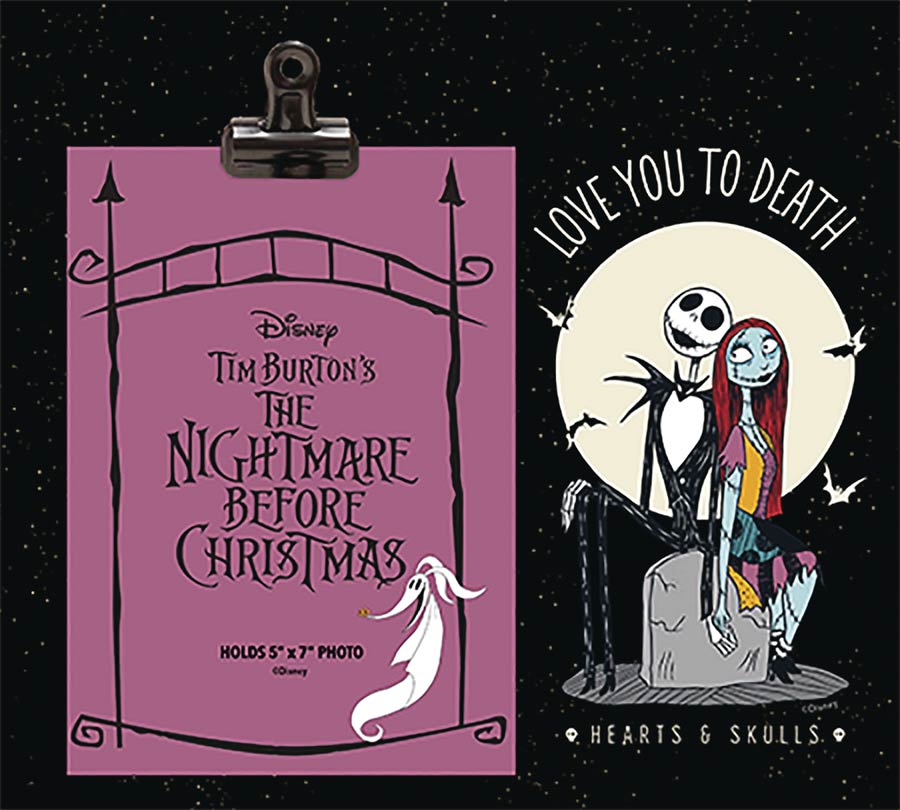 Nightmare Before Christmas Photo Frame With Clip