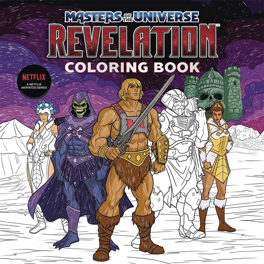 Masters Of The Universe Revelation Official Coloring Book TP