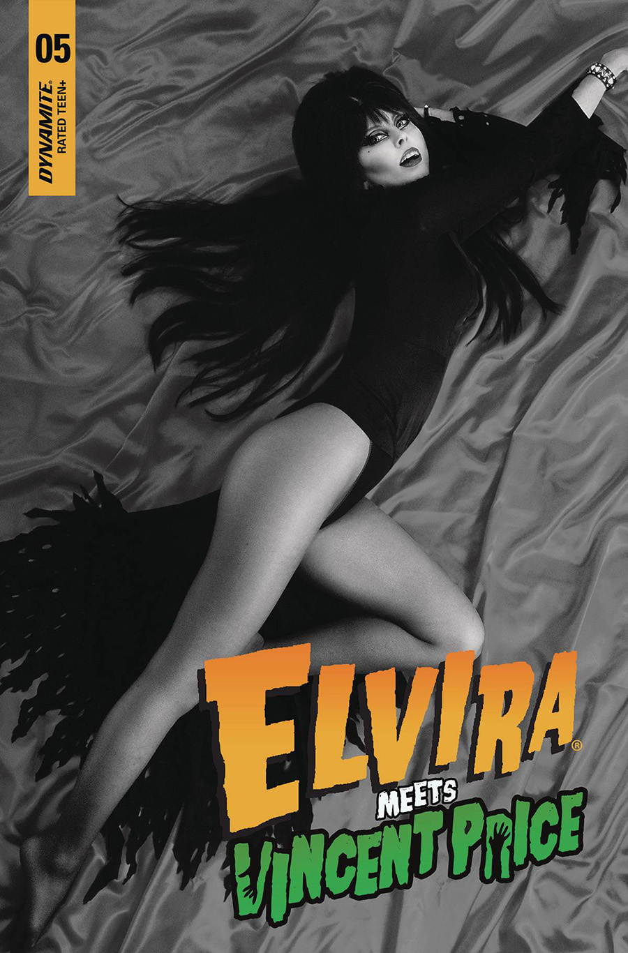 Elvira Meets Vincent Price #5 Cover E Incentive Photo Black & White Cover