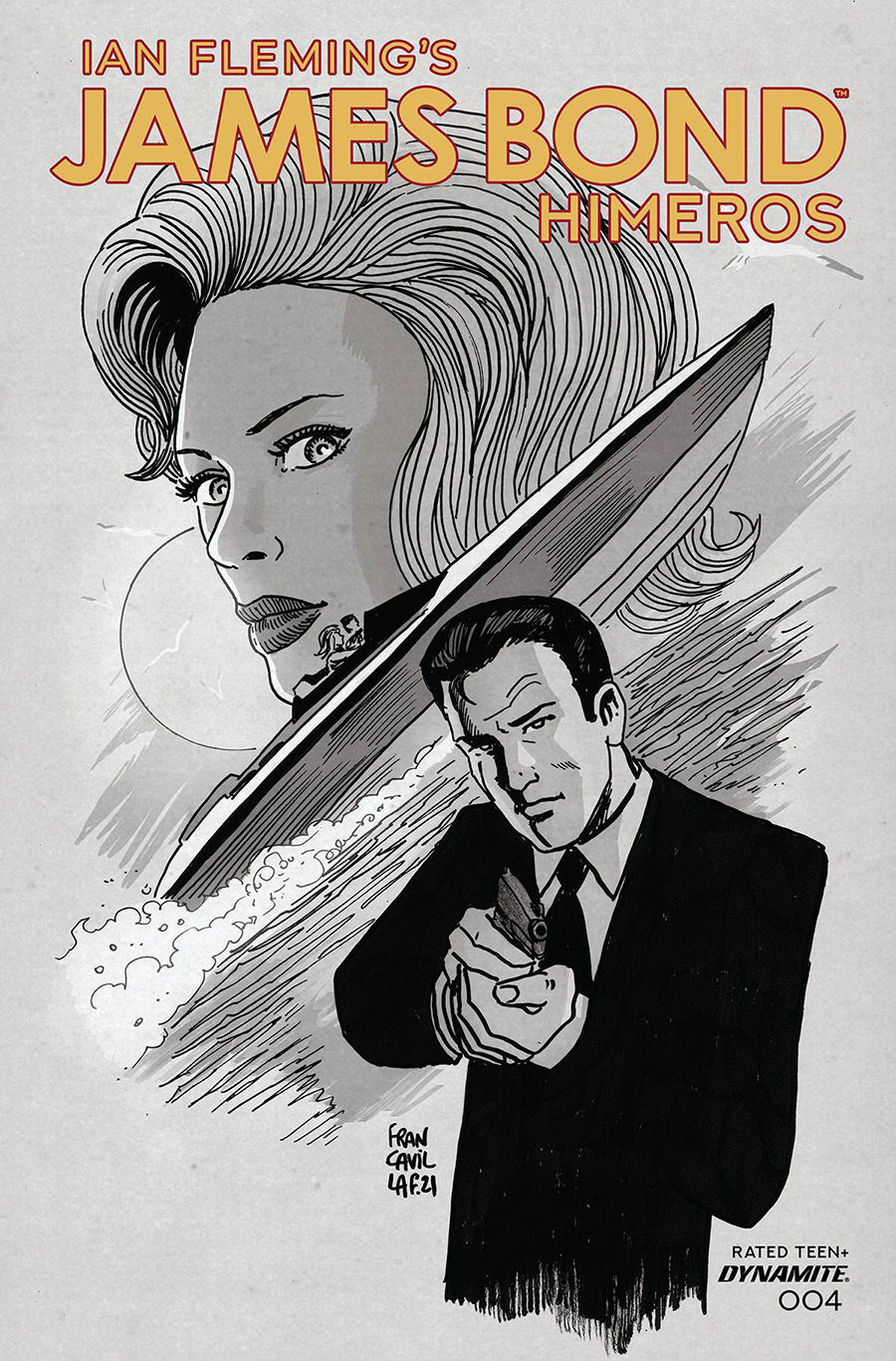 James Bond Himeros #4 Cover C Incentive Francesco Francavilla Black & White Cover