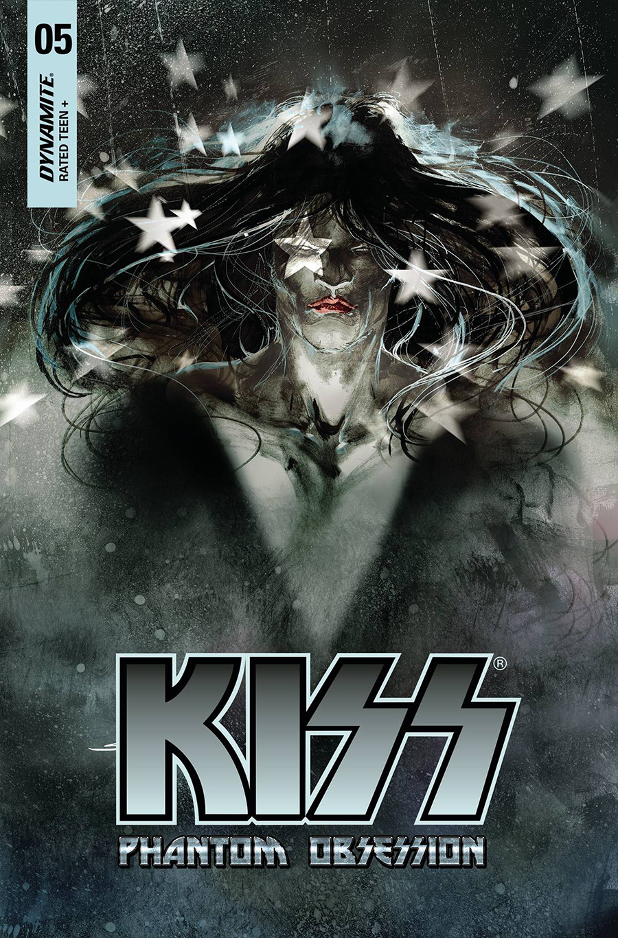 KISS Phantom Obsession #5 Cover G Incentive Stuart Sayger Black & White Line Art Cover