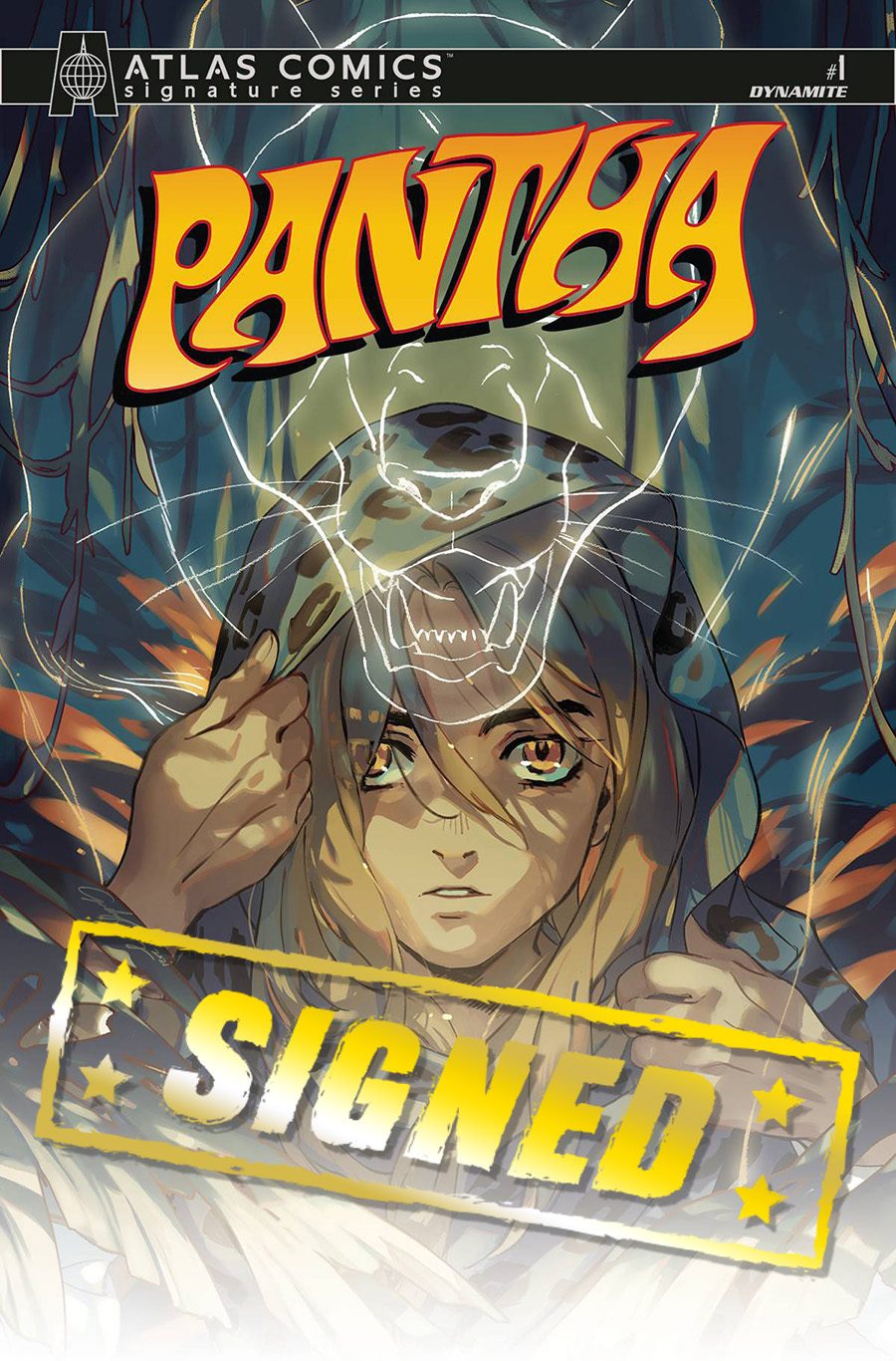 Pantha Vol 3 #1 Cover L Atlas Comics Signature Series Signed By Tom Sniegoski & Jeannine Acheson