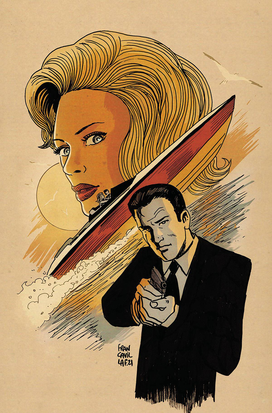 James Bond Himeros #4 Cover D Limited Edition Francesco Francavilla Virgin Cover