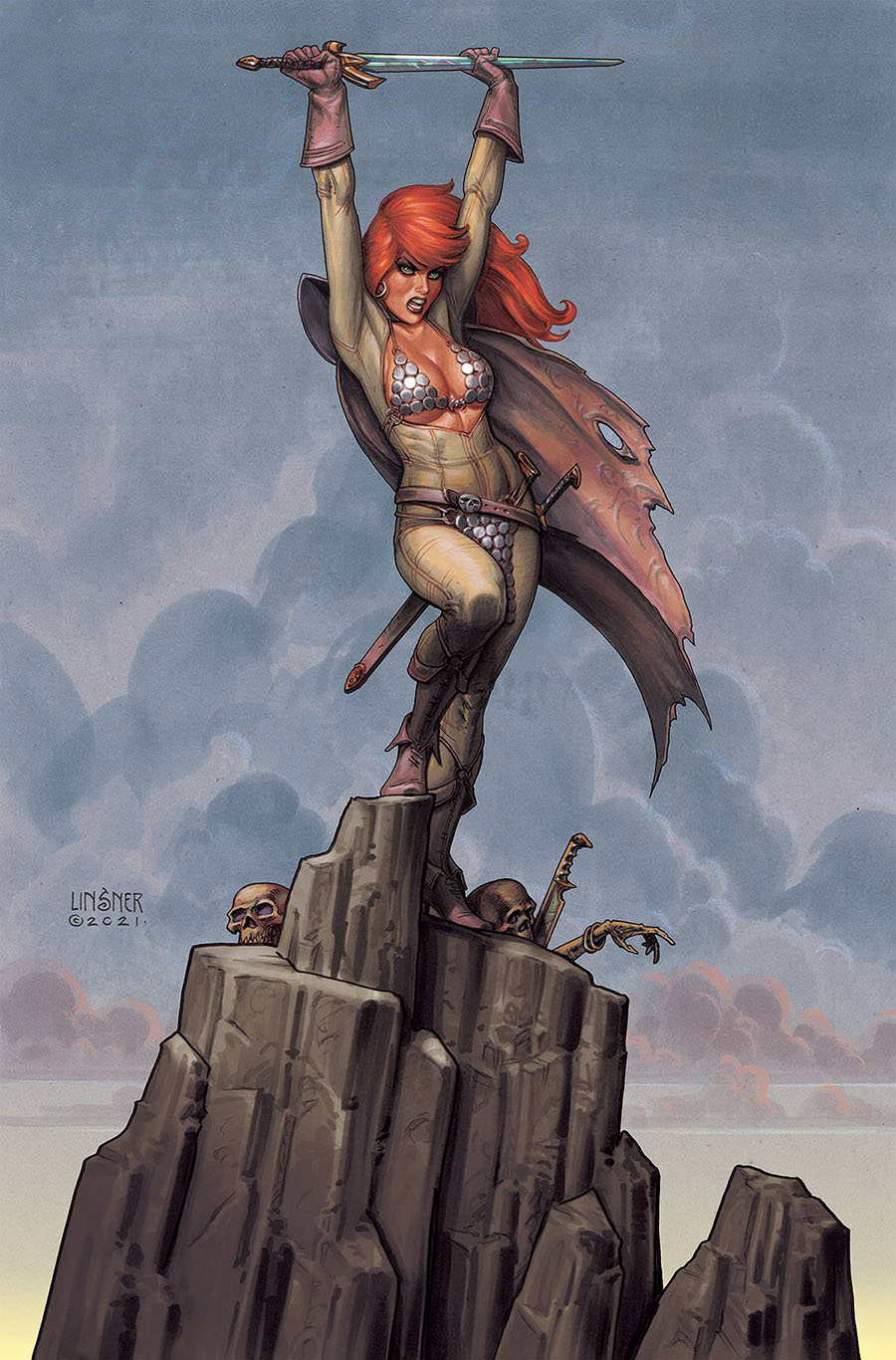 Red Sonja Vol 9 #5 Cover K Limited Edition Joseph Michael Linsner Virgin Cover