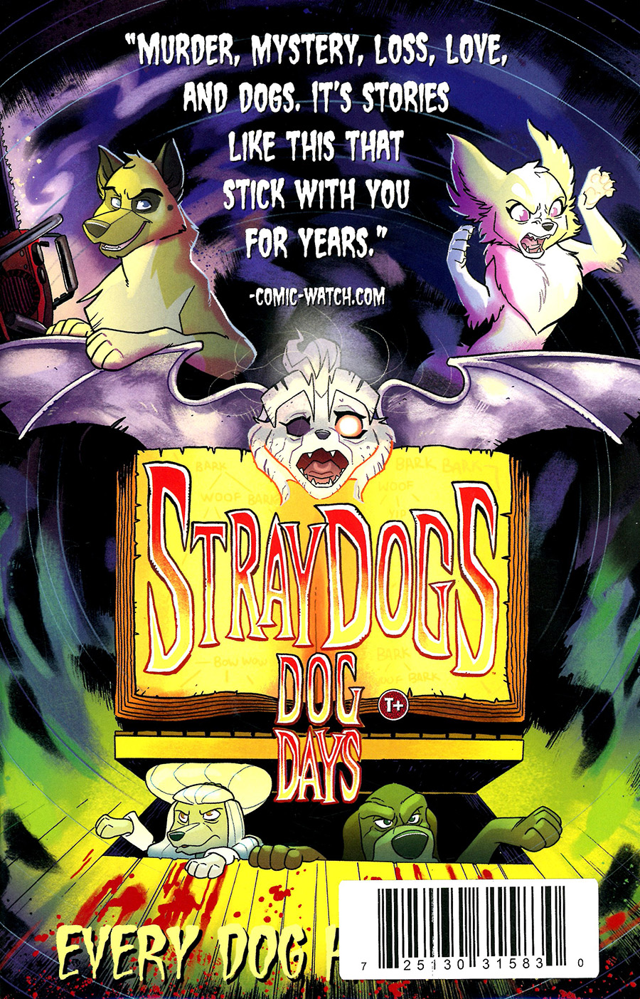 Stray Dogs Dog Days #1 Cover H DF Exclusive Tony Fleecs & Trish Forstner Variant Cover