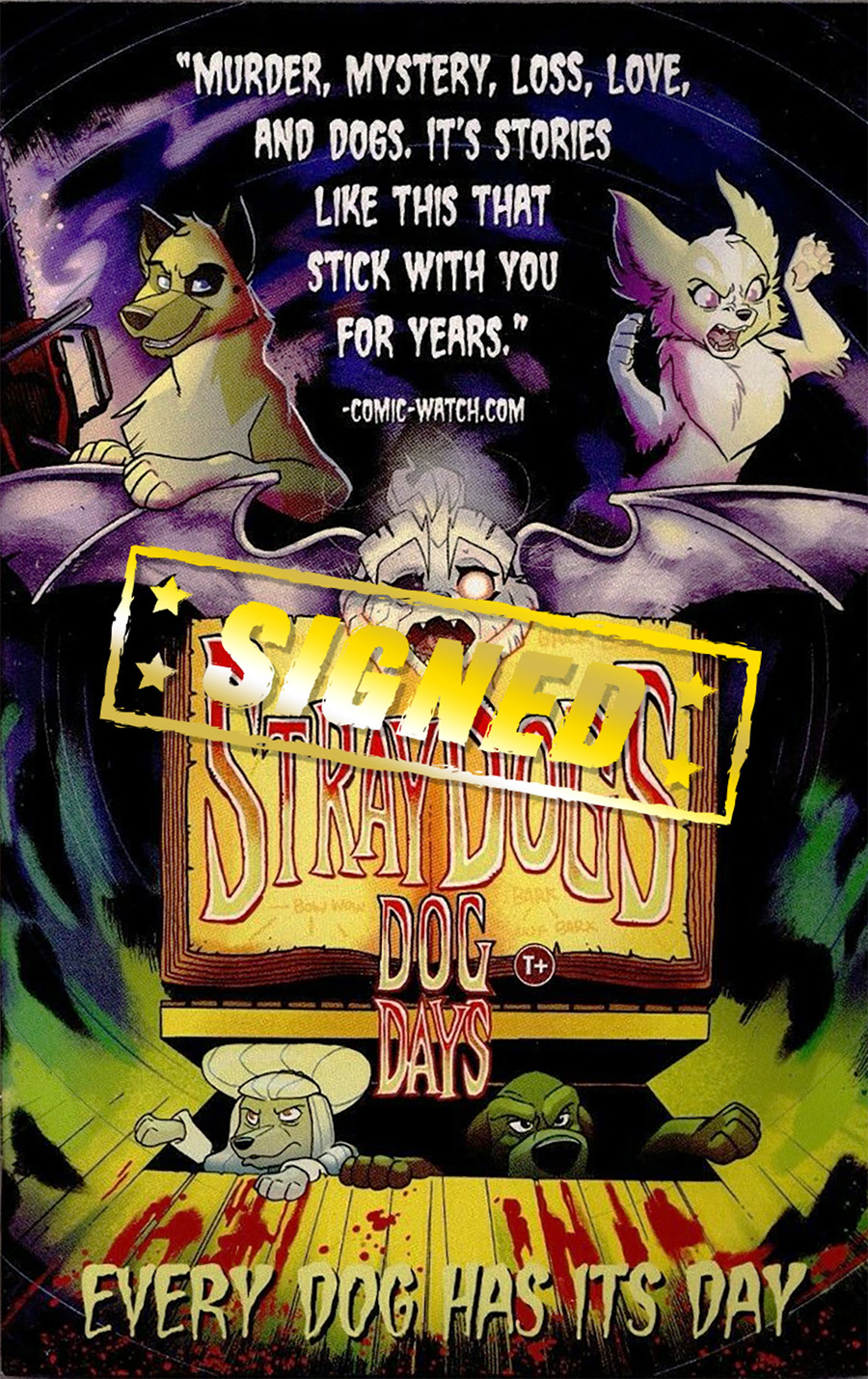 Stray Dogs Dog Days #1 Cover K DF Exclusive Tony Fleecs & Trish Forstner Variant Cover Signed By Tony Fleecs