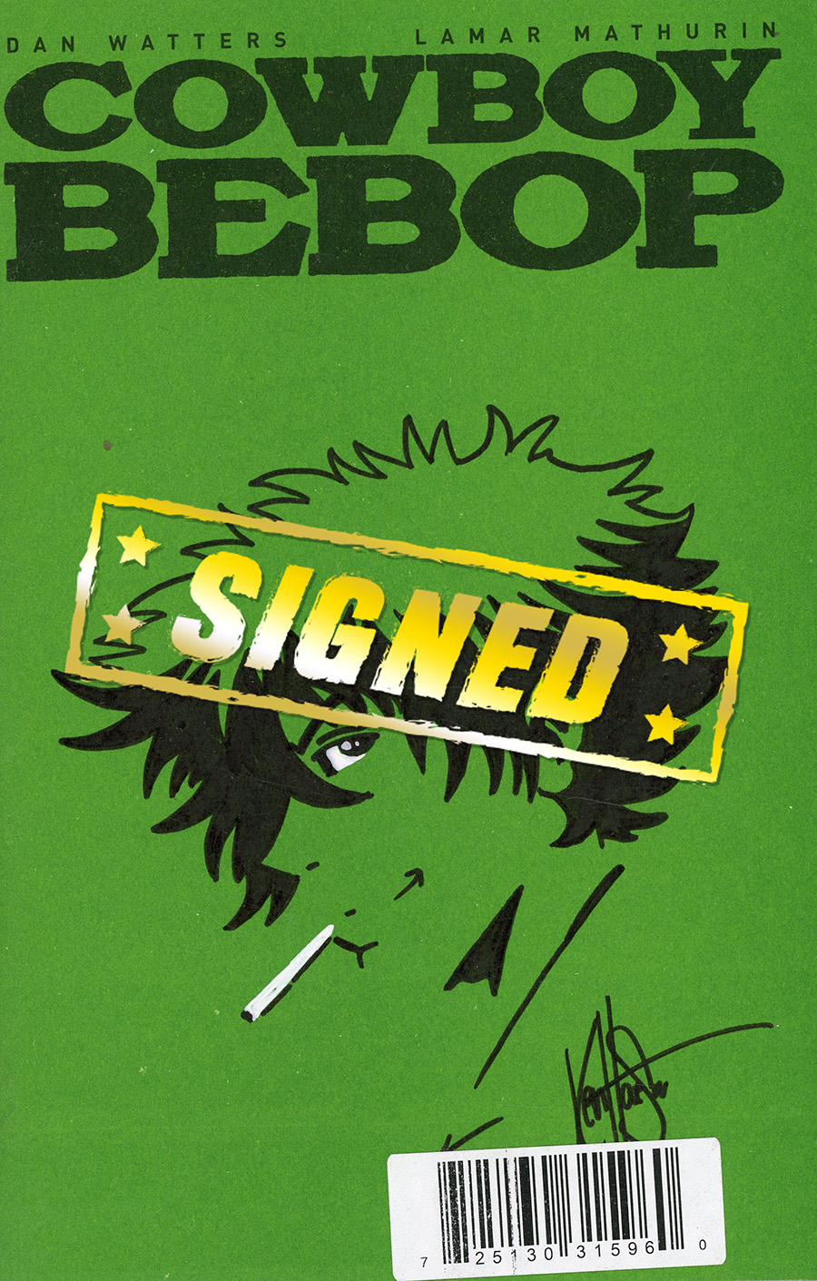 Cowboy Bebop #1 Cover L DF Signed & Remarked By Ken Haeser