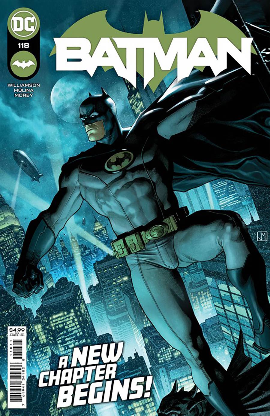 Batman Vol 3 #118 Cover H DF Gold Signature Series Signed By Joshua Williamson