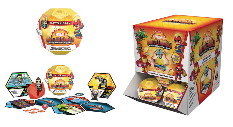 Marvel Battleworld Battle Ball Mystery Minis Series 2 Blind Mystery Box 16-Piece Display