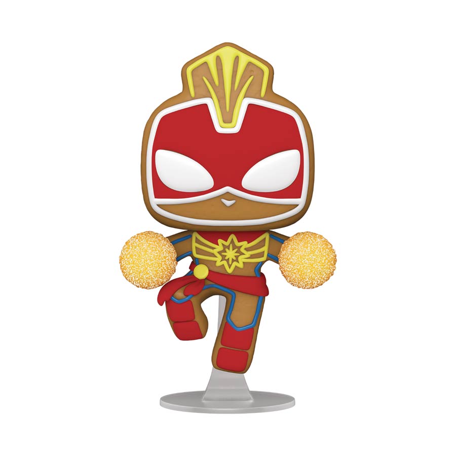 POP Marvel Holiday Captain Marvel Vinyl Bobble Head