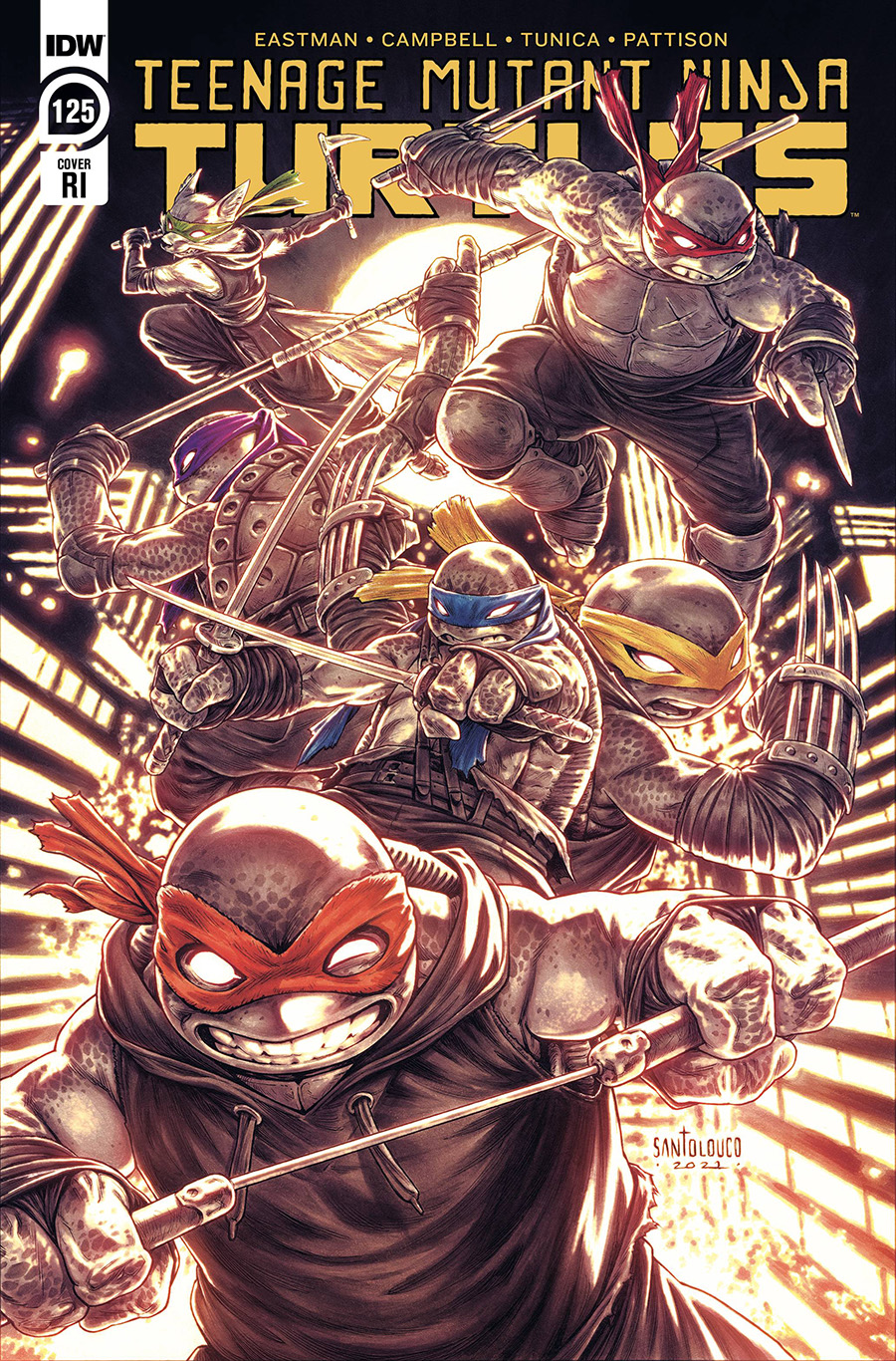 Teenage Mutant Ninja Turtles Vol 5 #125 Cover C Incentive Mateus Santolouco Variant Cover