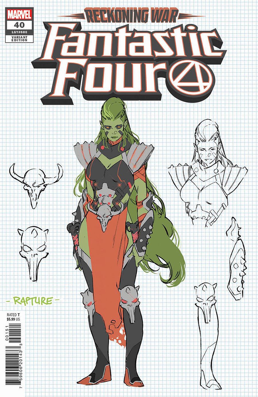 Fantastic Four Vol 6 #40 Cover C Incentive RB Silva Concept Art Variant Cover (Reckoning War Tie-In)