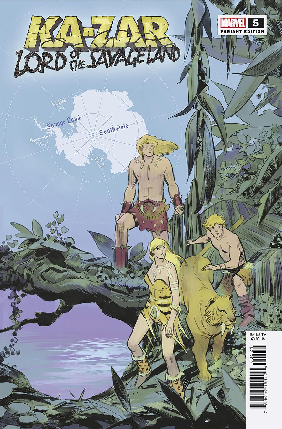 Ka-Zar Lord Of The Savage Land #5 Cover C Incentive German Garcia Map Variant Cover