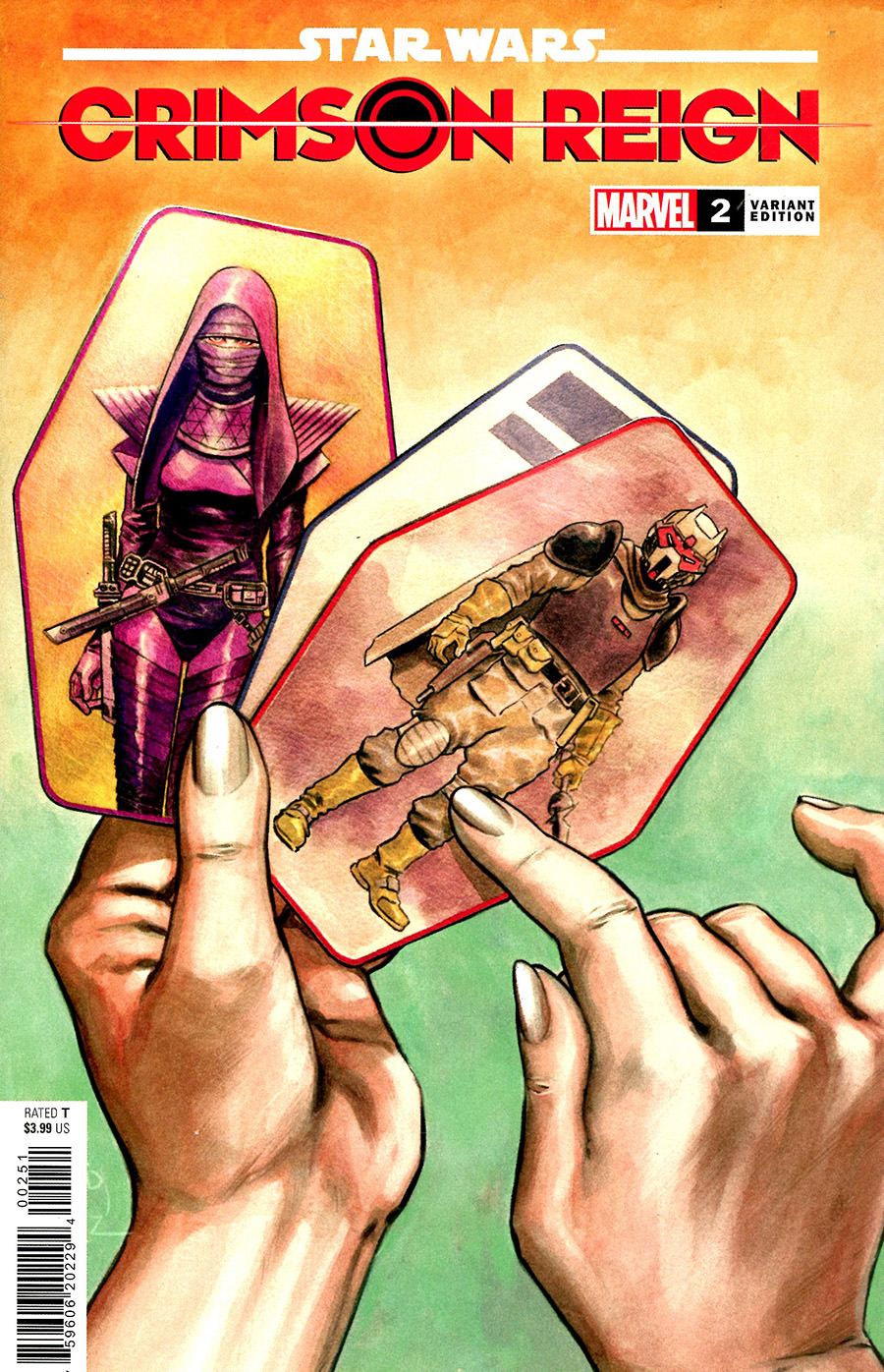 Star Wars Crimson Reign #2 Cover G Incentive David Lopez Sabacc Card Variant Cover