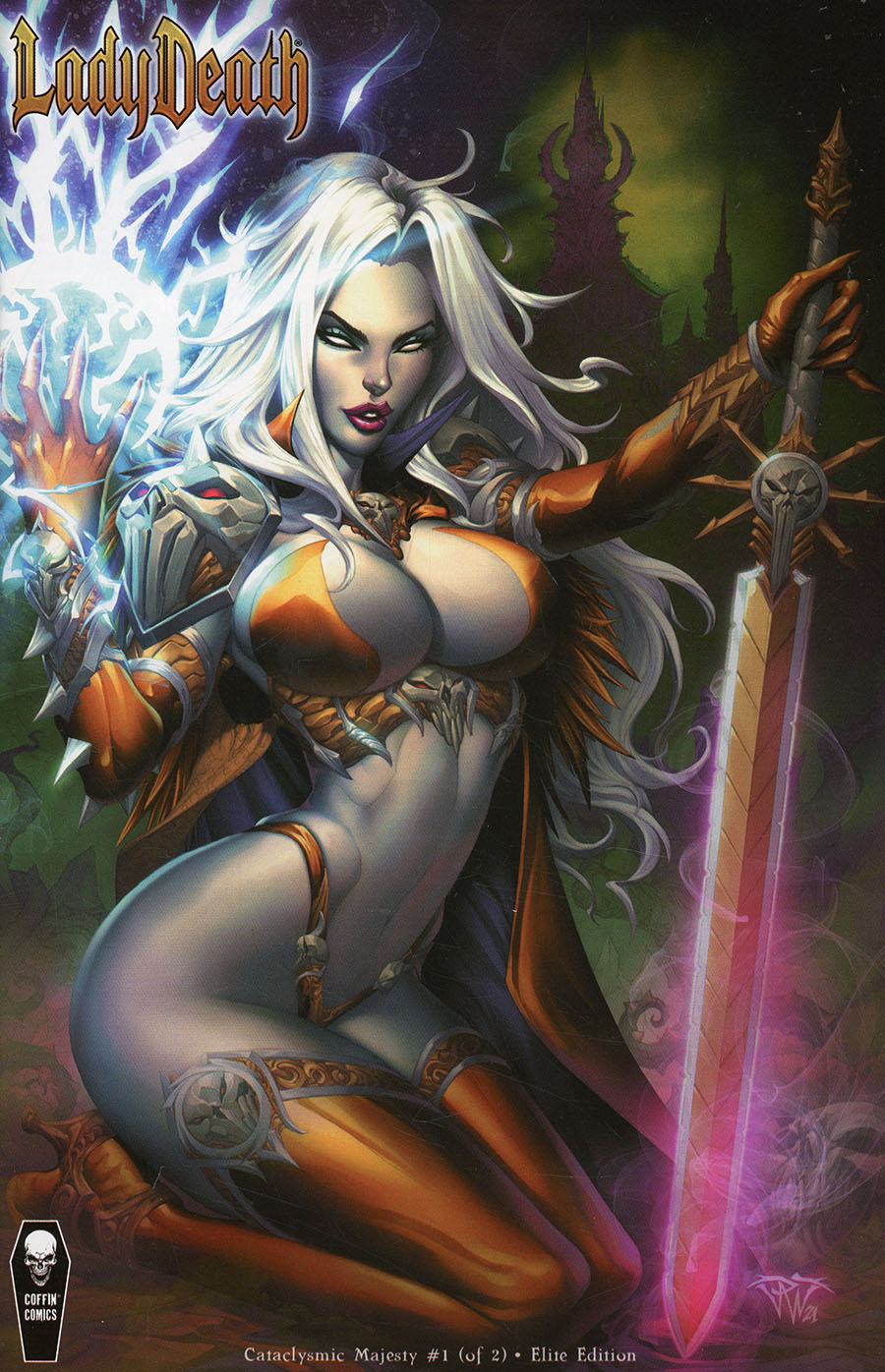 Lady Death Cataclysmic Majesty #1 Cover E Incentive Paolo Pantalena Variant Cover