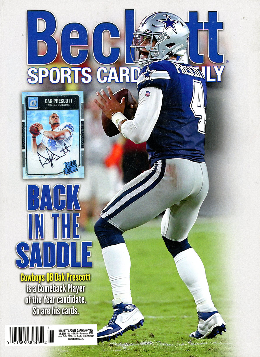 Beckett Sports Card Monthly #440 Vol 38 #11 November 2021