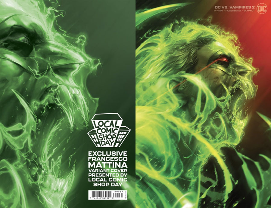 DC vs Vampires #2 Cover C Variant Francesco Mattina LCSD 2021 Foil Card Stock Cover (Limit 1 Per Customer)