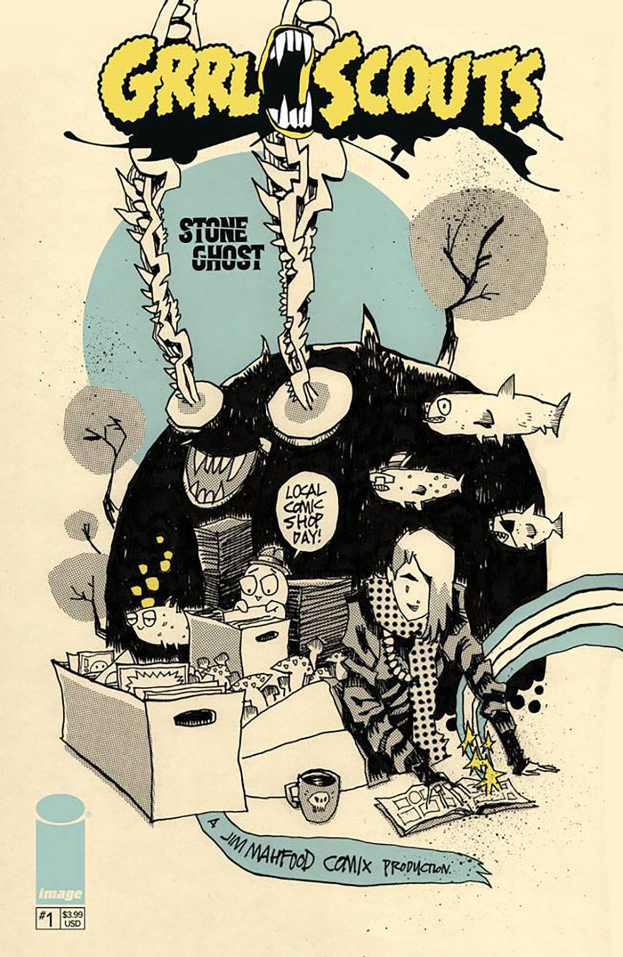 Grrl Scouts Stone Ghost #1 Cover C Variant Jim Mahfood LCSD 2021 Cover