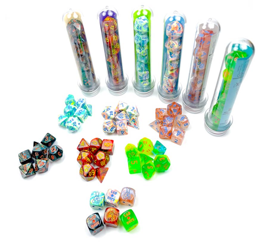 Box Of 50 Lab Dice 5 Polyhedral Dice Sets