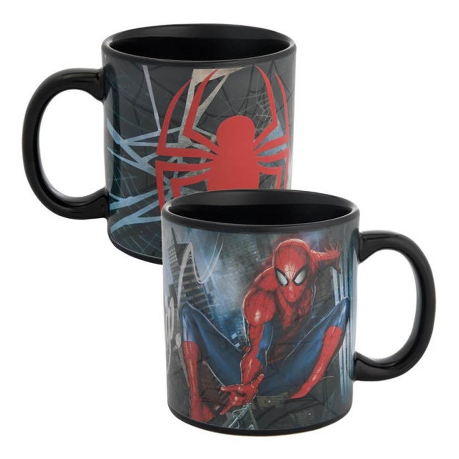 Marvel Spider-Man 20-Ounce Ceramic Heat Reactive Color Changing Mug