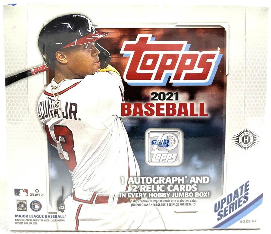 Topps 2021 Update Series Baseball Jumbo Trading Cards Box