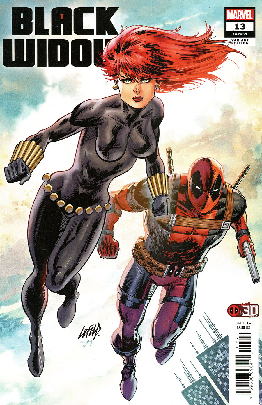 Black Widow Vol 8 #13 Cover D Variant Rob Liefeld Deadpool 30th Anniversary Cover