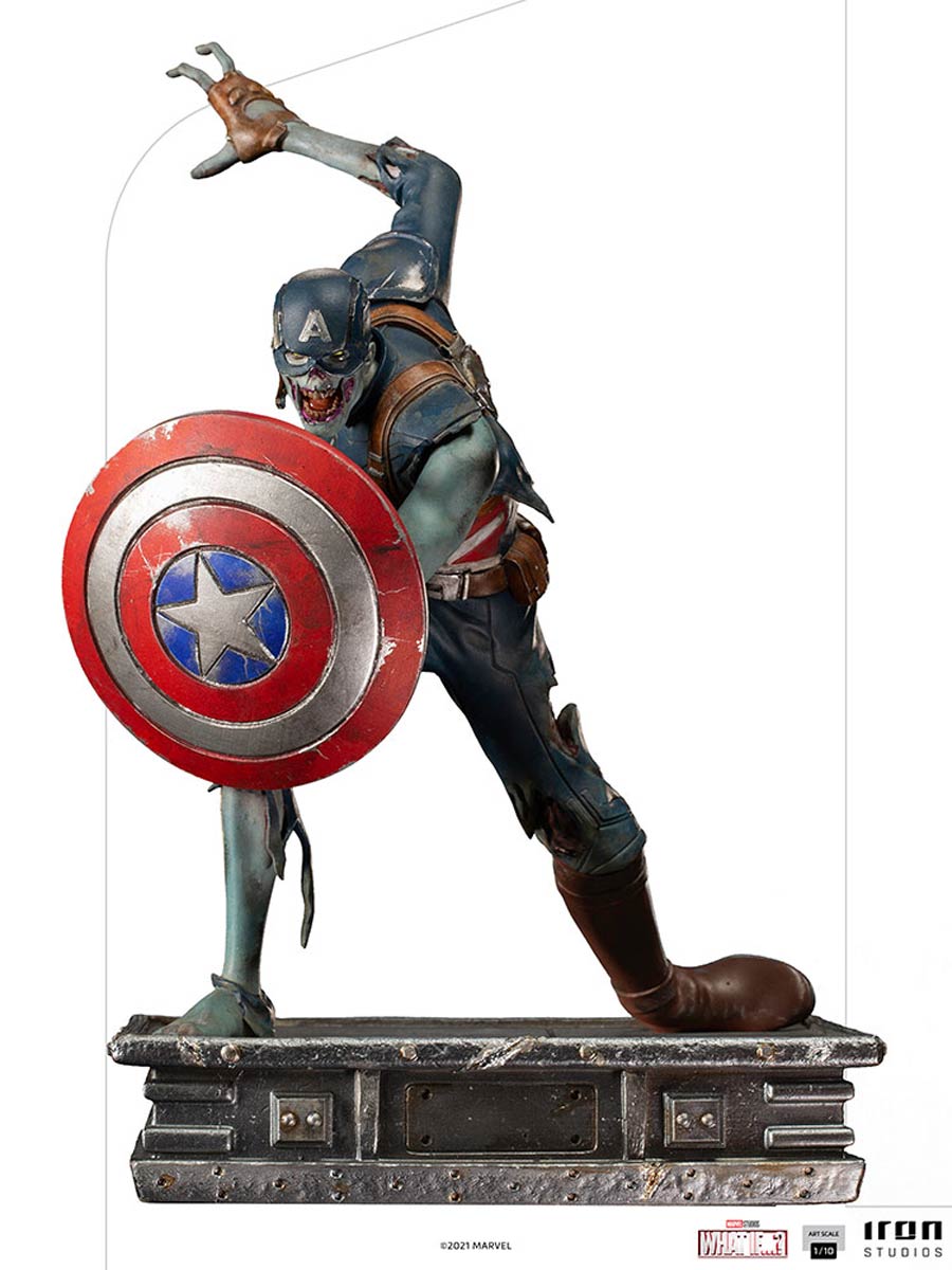 Marvel What If Zombie Captain America 1/10 Scale Statue