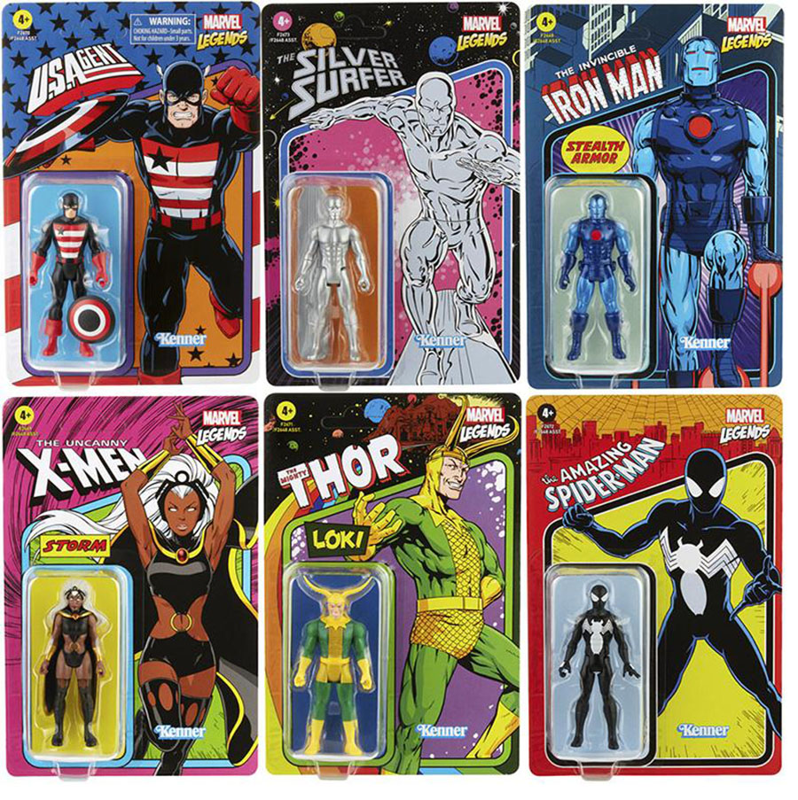 Marvel Vintage Series 2021 3.75-Inch Action Figure Wave 4 Assortment Case Of 8 Figures
