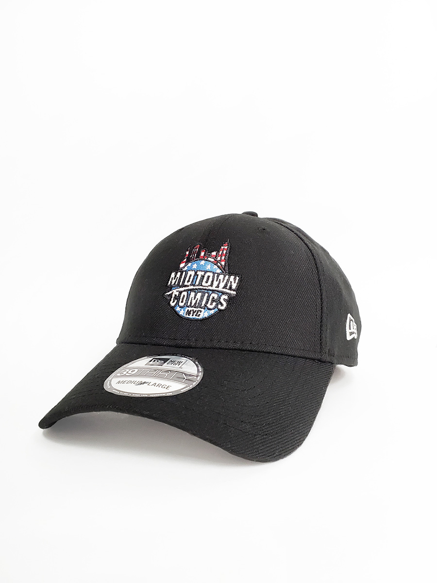 Midtown Comics Flag Logo Black 3930 Flex Fit Cap Powered By New Era
