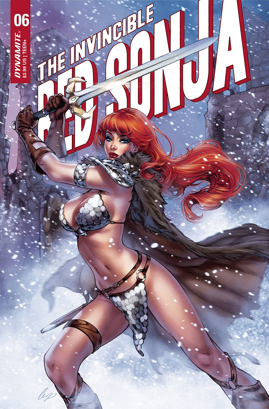 Invincible Red Sonja #6 Cover O Variant Elias Chatzoudis Cover