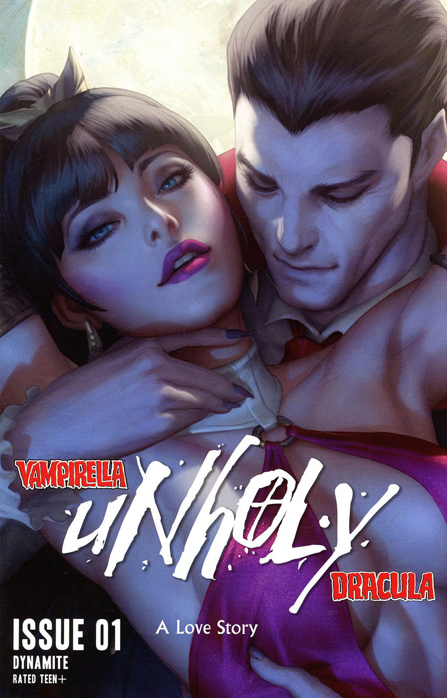 Vampirella Dracula Unholy #1 Cover W Incentive Stanley Artgerm Lau Sneak Peek Variant Cover