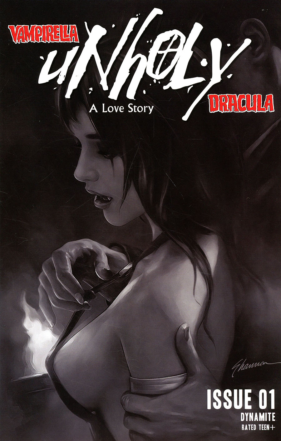 Vampirella Dracula Unholy #1 Cover Y Incentive Shannon Maer Black & White Cover