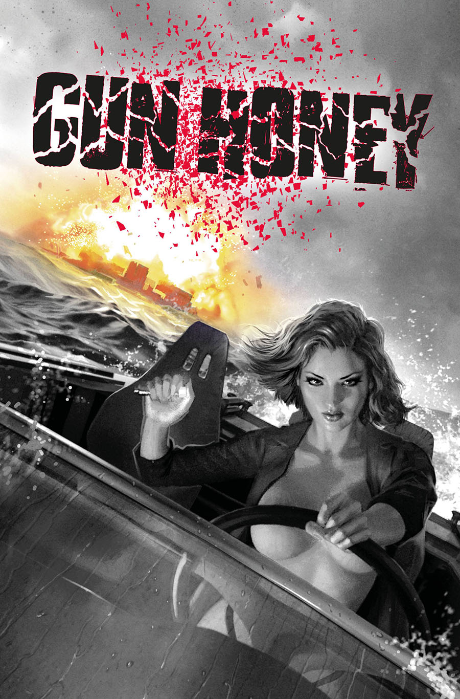 Hard Case Crime Gun Honey #4 Cover E Variant Alex Ronald Copic Cover