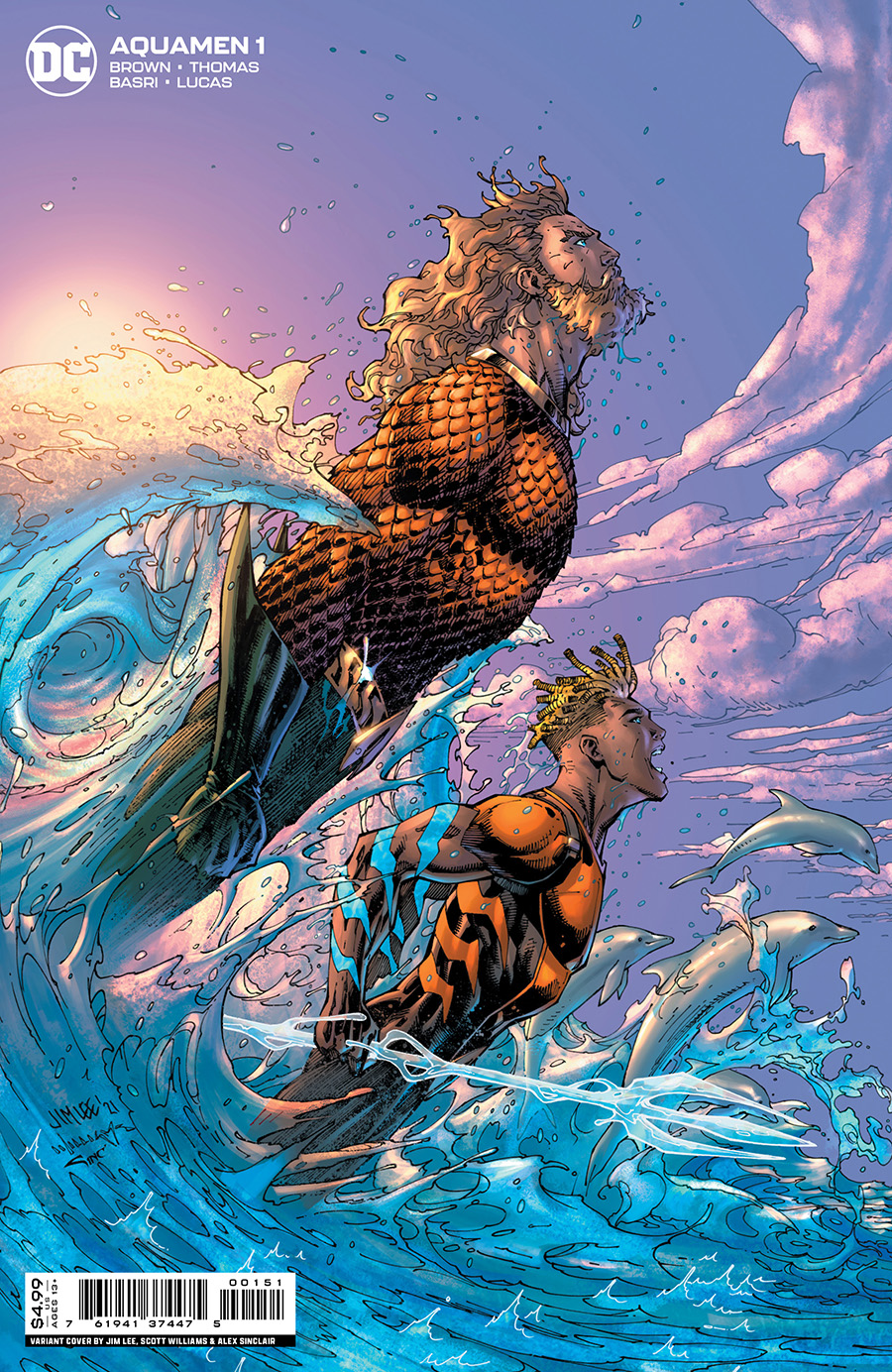 Aquamen #1 Cover F Incentive Jim Lee & Scott Williams Card Stock Variant Cover