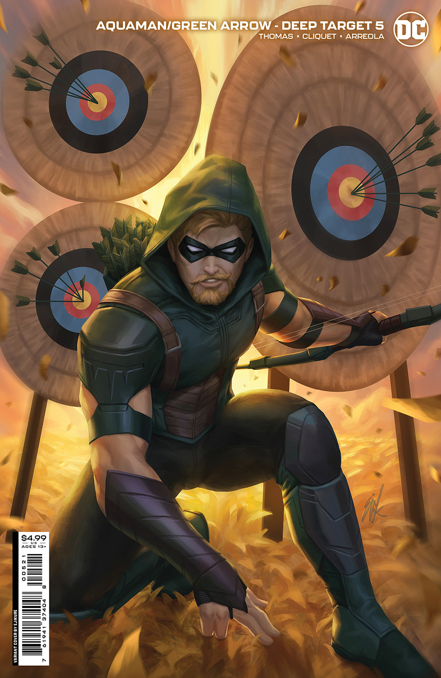 Aquaman Green Arrow Deep Target #5 Cover B Variant Ejikure Card Stock Cover