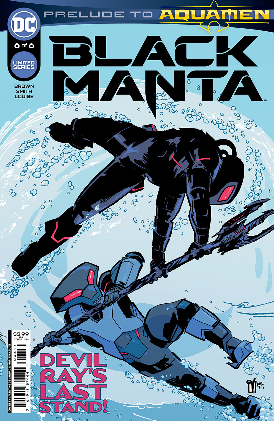 Black Manta #6 Cover A Regular Valentine De Landro Cover