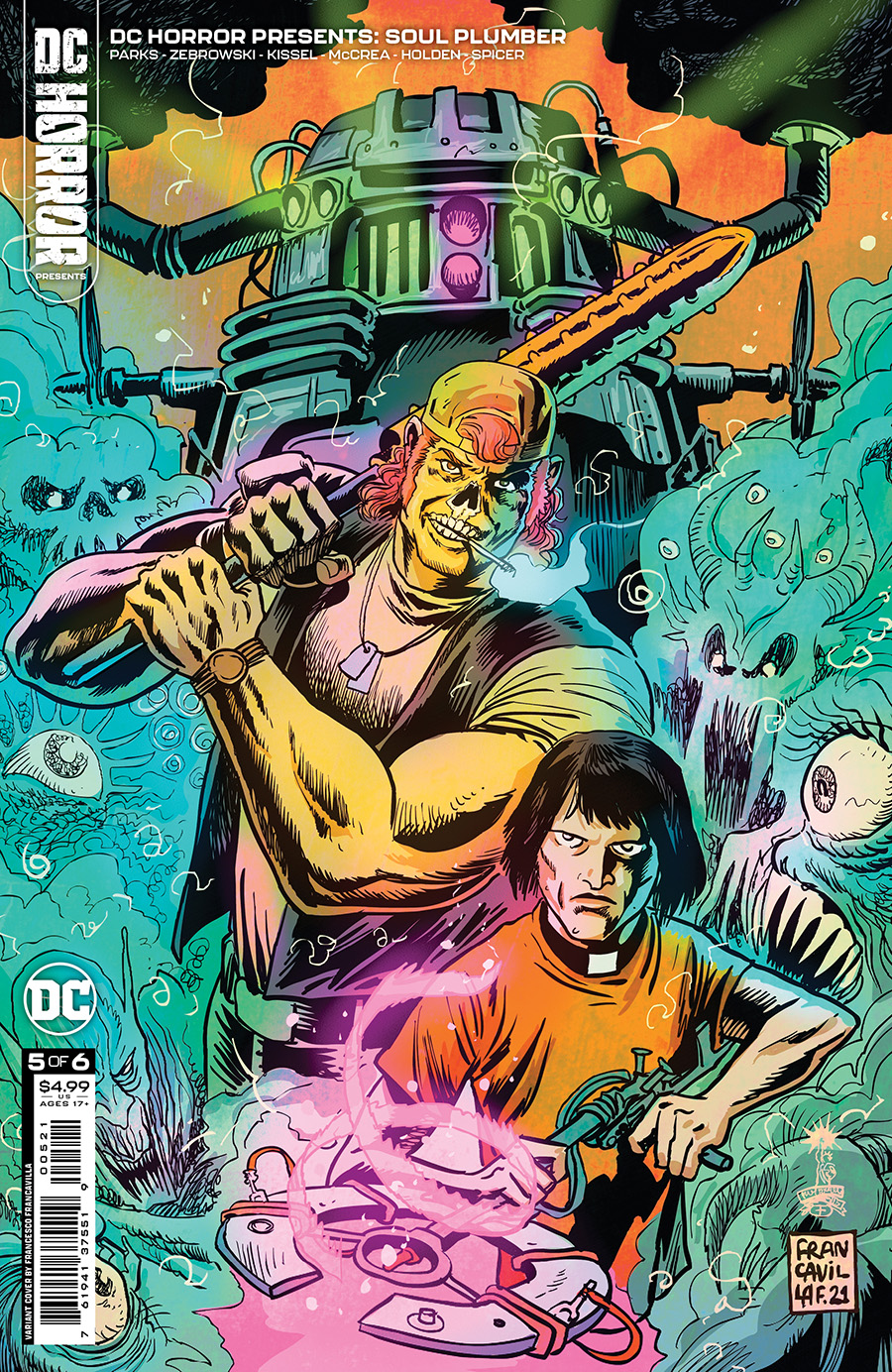 DC Horror Presents Soul Plumber #5 Cover B Variant Francesco Francavilla Card Stock Cover