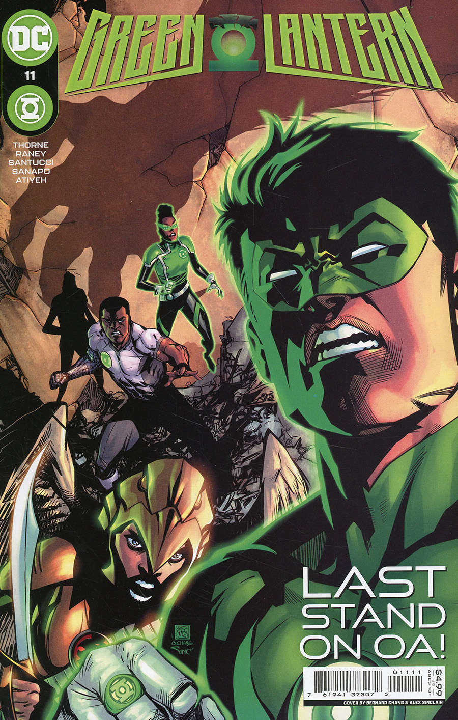 Green Lantern Vol 7 #11 Cover A Regular Bernard Chang & Alex Sinclair Cover